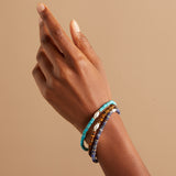 Tiger's Eye and Pearl Stretch Bracelet
