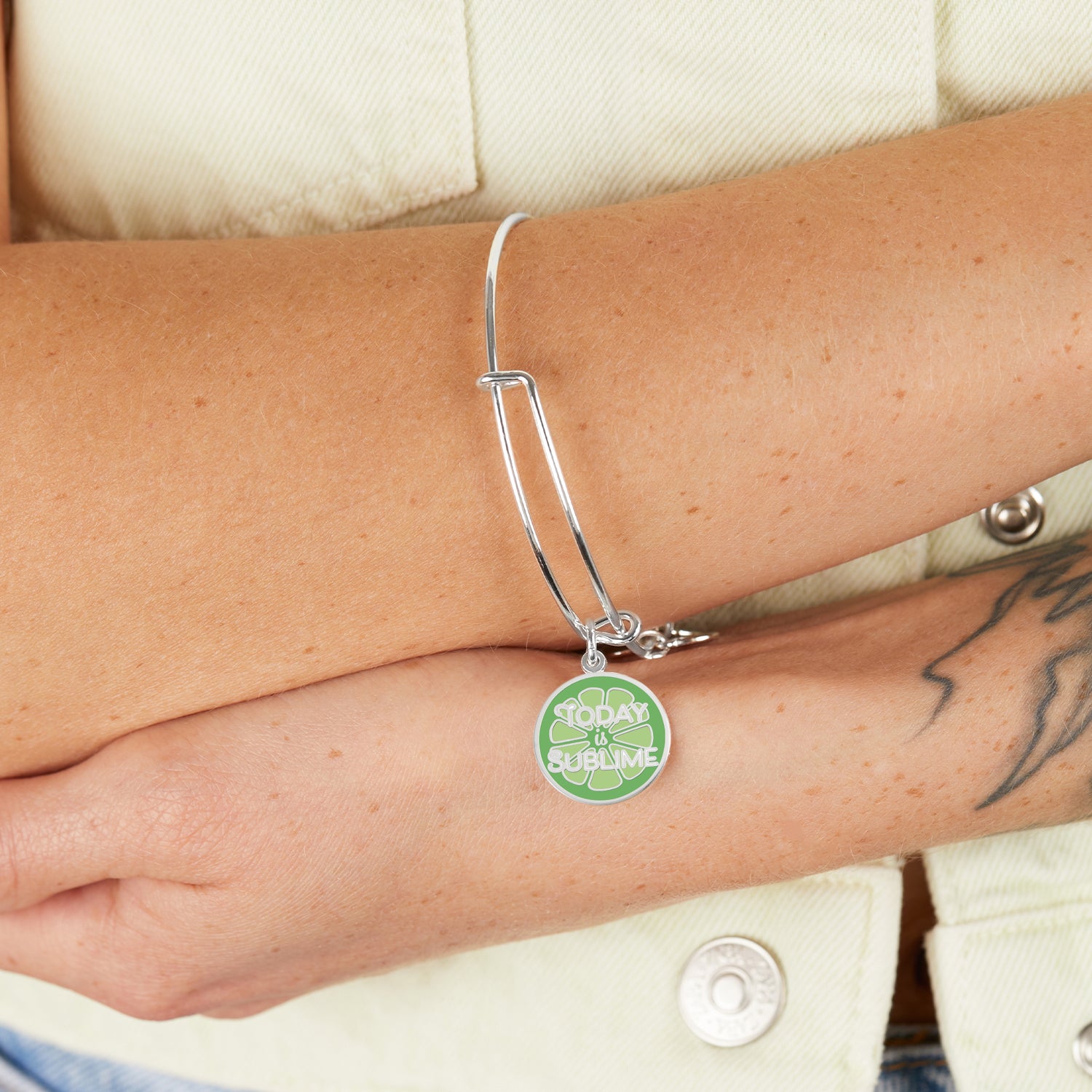 'Today is Sublime' Charm Bangle