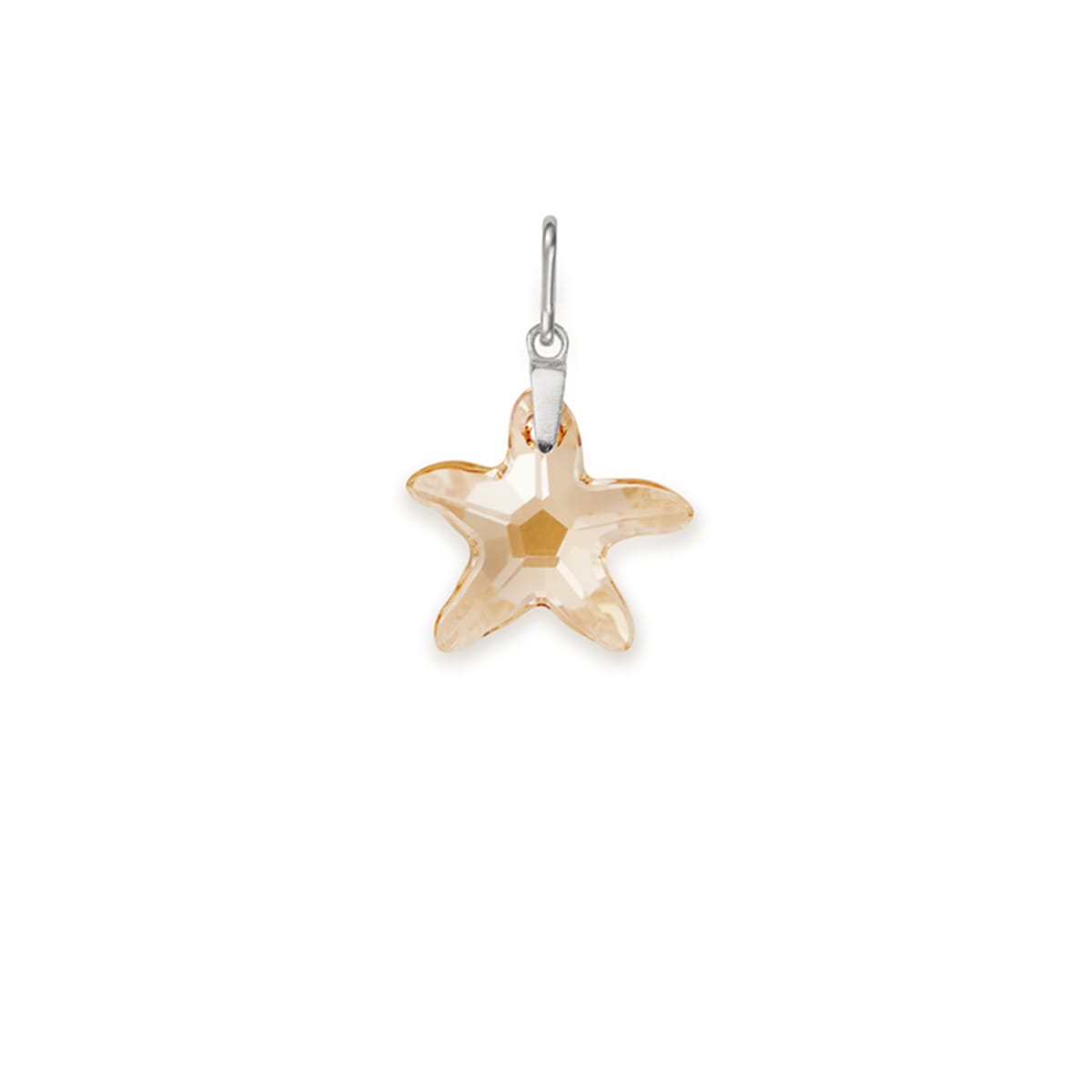 Sterling Silver, Sandy Starfish Necklace Charm