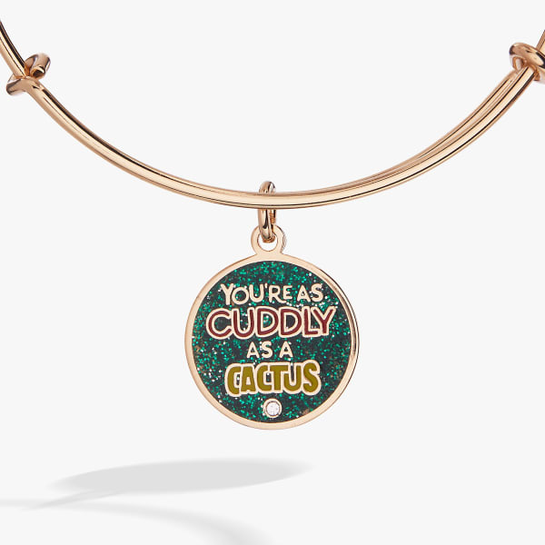GRINCH™ 'Cuddly as a Cactus' Charm Bangle Shiny Gold