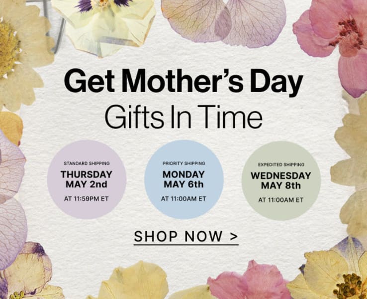 Mother's Day Shipping Deadline