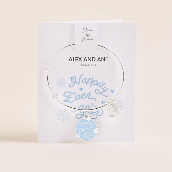 'Happily Ever After' Charm Bangle, Shiny Silver, Alex and Ani
