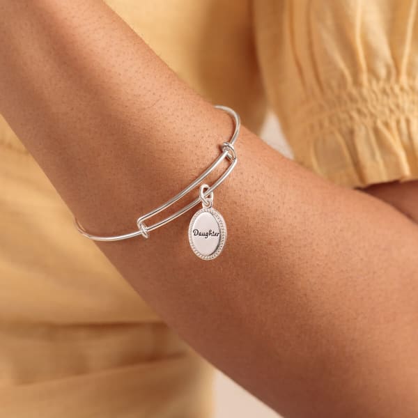 Daughter, 'Most Precious Gift' Charm Bangle Bracelet