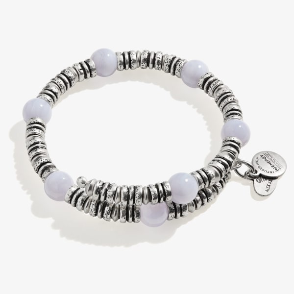 Stone Blue Lace Agate & Moonstone Bead Bracelet For Man, Woman, Boys &  Girls- Color: Multicolor (Pack of 1 Pc.) - the best price and delivery |  Globally