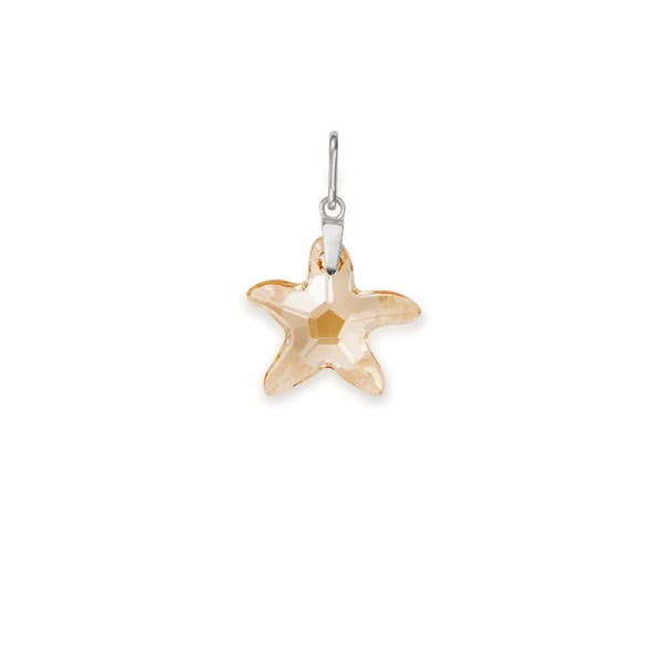 Sterling Silver, Sandy Starfish Necklace Charm