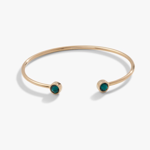 Cuff Bracelet, Emerald | Alex and Ani