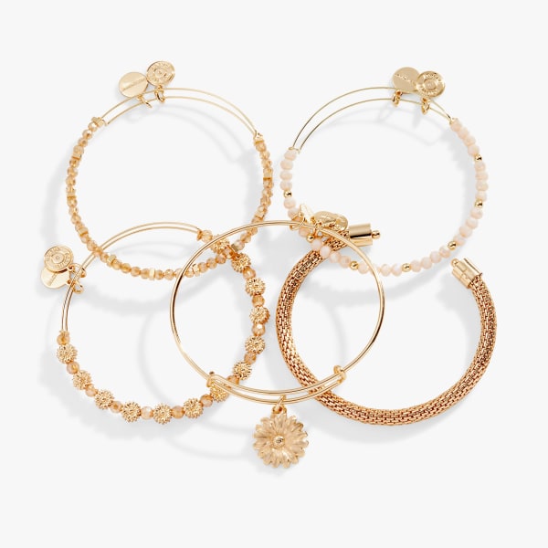  DAISY'S FINDINGS Rose Gold Bangle Bracelet